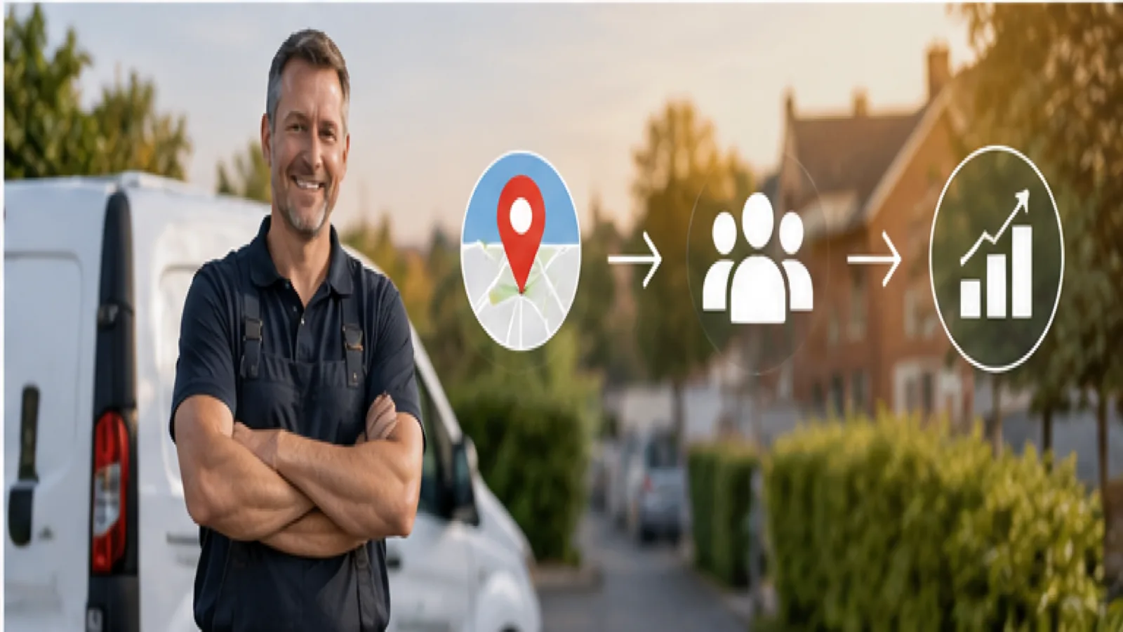 Lokale klanten vinden een bedrijf via Google Maps op smartphone