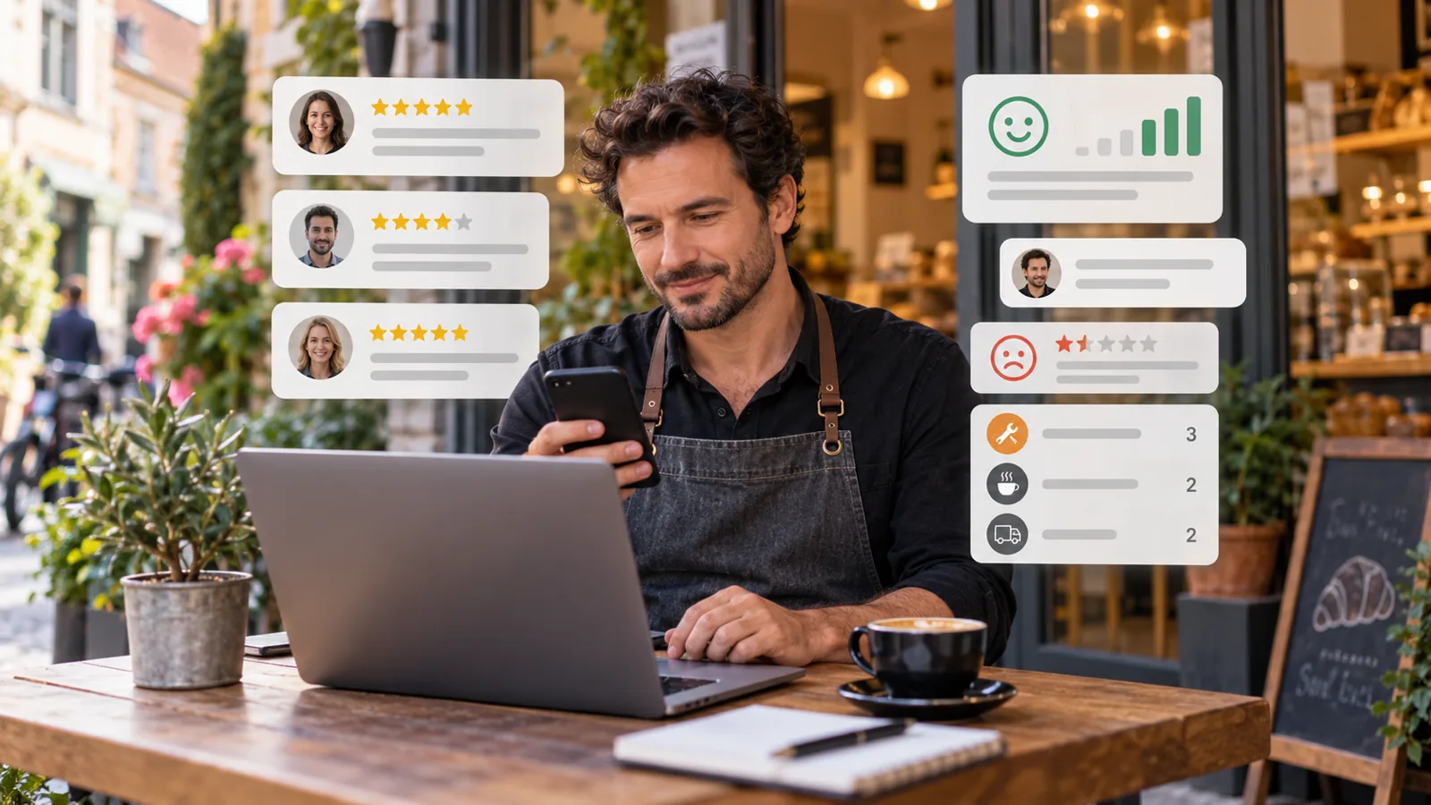 Dashboard voor online reputatiemanagement
